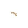 14kt gouden gebogen bar met 6 premium zirkonia 14kt gouden gebogen bar met 6 premium zirkonia