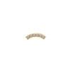 14kt gouden gebogen bar met 6 premium zirkonia 14kt gouden gebogen bar met 6 premium zirkonia
