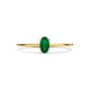 14 kt Gold Amber Ring Emerald