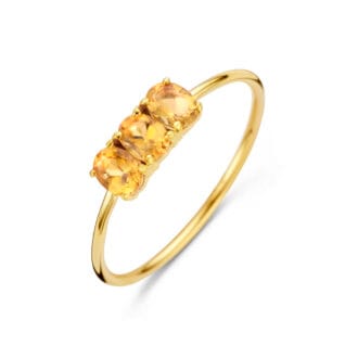 14 kt Gold Ouz Ring Citrine