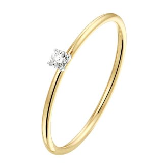14 kt Gold Promise Ring with Diamond