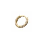 14kt gouden clicker met zirkonia