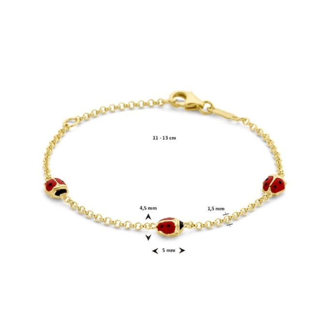 Armband met Lieveheersbeestje