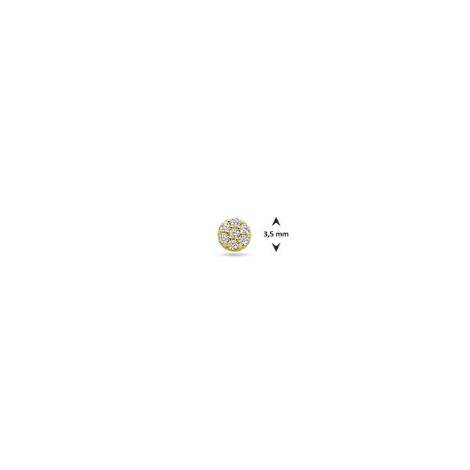 14 kt gouden hartje 4mm