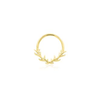 14kt gouden Daith clicker Raven van Junipurr