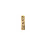 14kt gouden bar met premium zirkonia